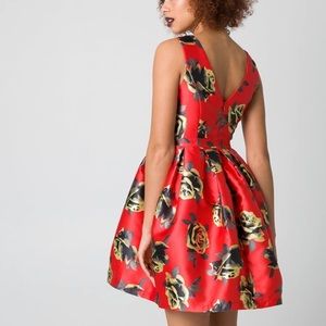 🌹 Rose Satin & Twill Party Dress 🌹